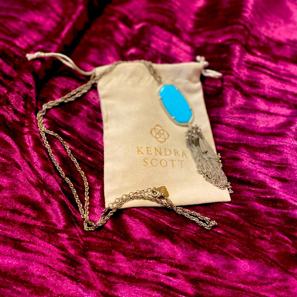 Kendra Scott turquoise tassel necklace